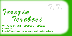 terezia terebesi business card